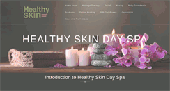 Desktop Screenshot of healthyskindayspa.com