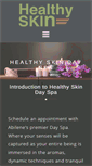 Mobile Screenshot of healthyskindayspa.com